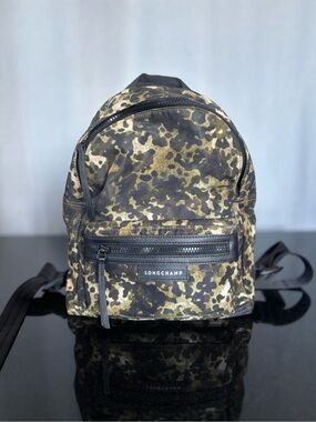 Authentic Longchamp Neo small backpack Camouflage Print  -made in France